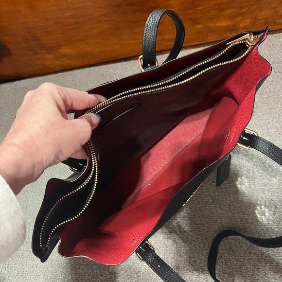 Black Coach Mollie Tote Bag Model 1671 - Picture 5 of 9